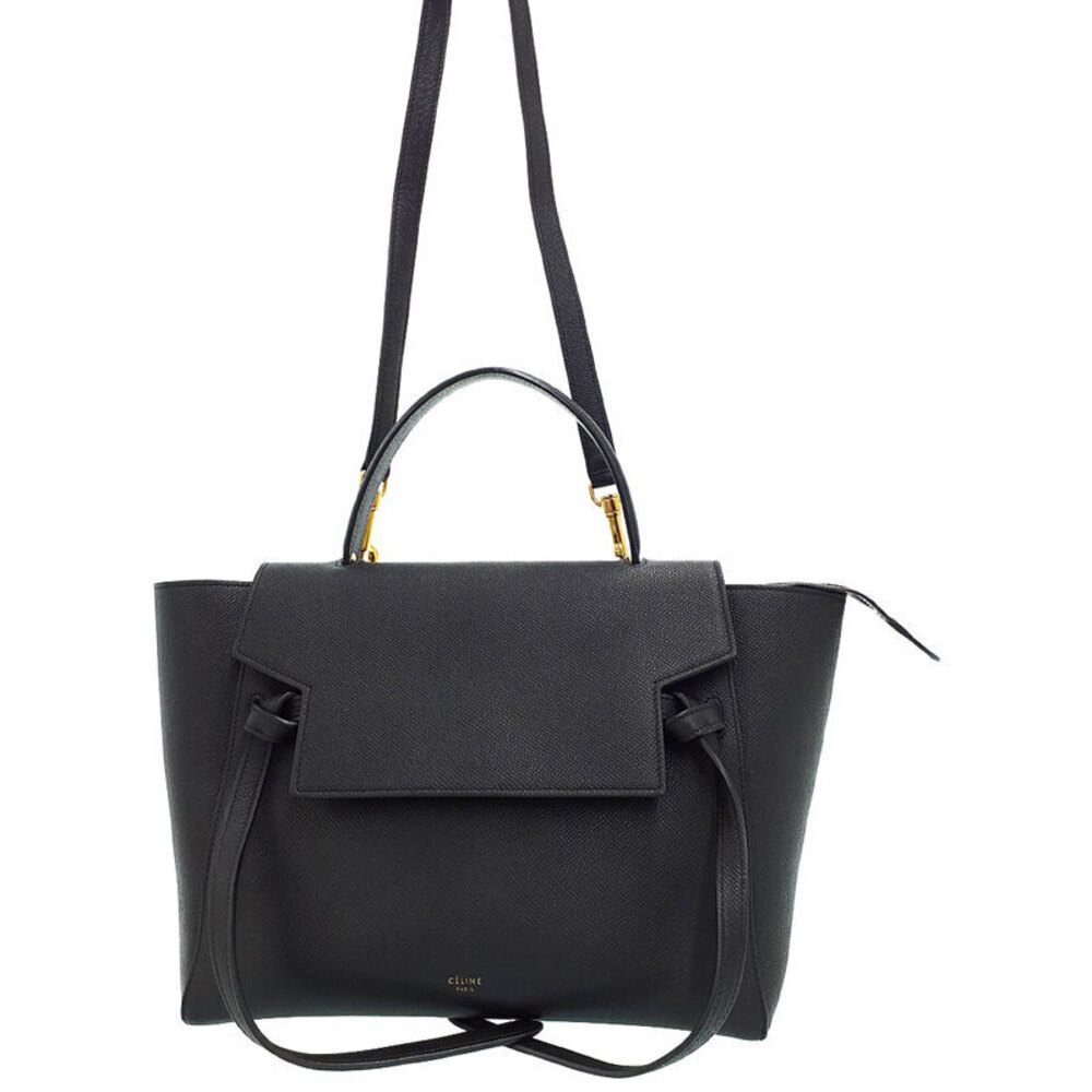 Celine Belt Bag 2way Crossbody Grained Calfskin Leather